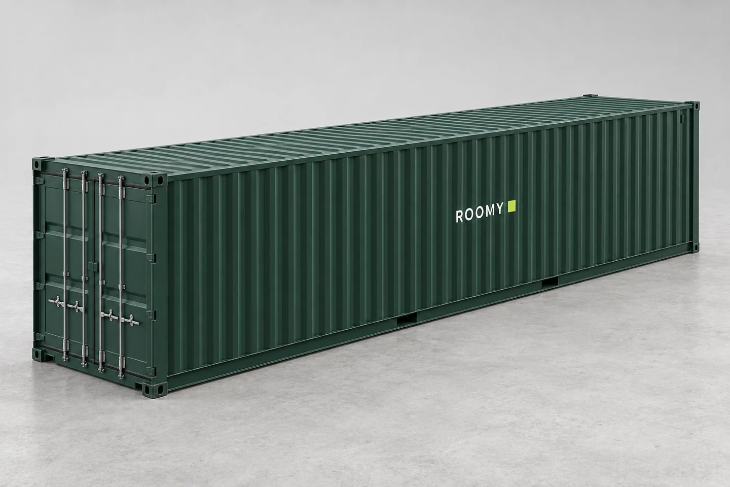 A long standard 40 ft ROOMY container, planned for the Large range
